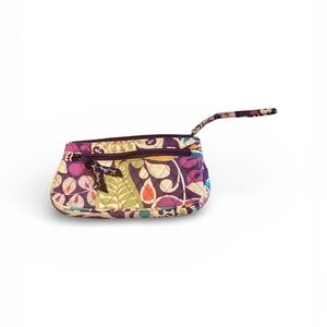Vera Bradley Plum Crazy Patterned Wristlet
